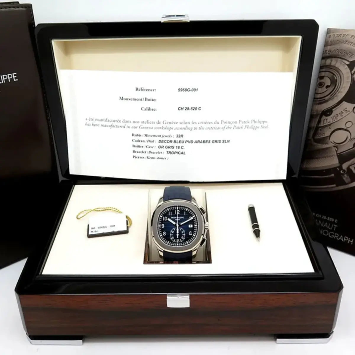 Certificate - Aquanaut Watch Represent London